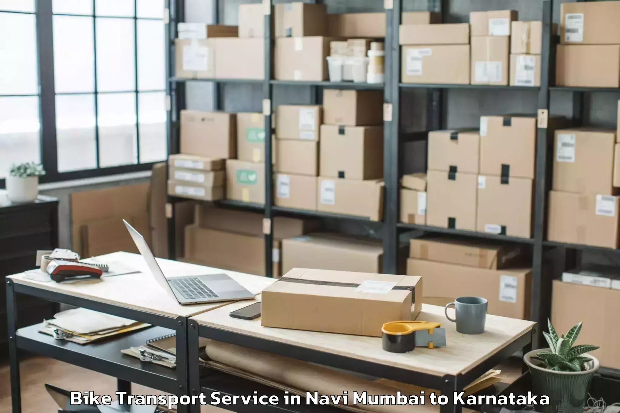 Leading Navi Mumbai to Harugeri Bike Transport Provider